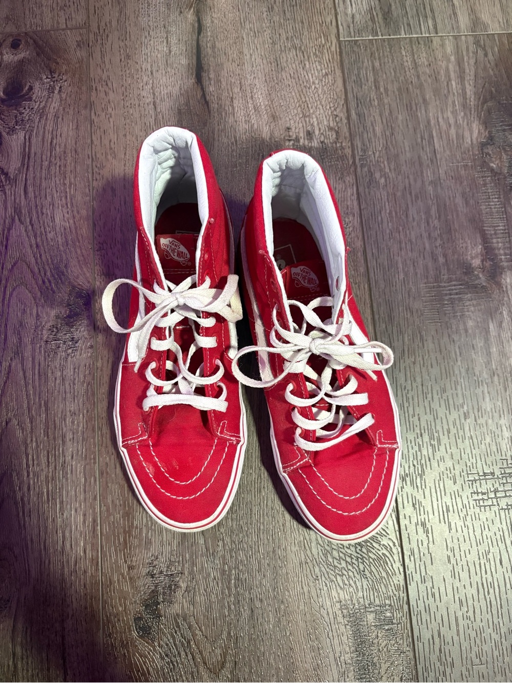 Vans Red High-Top Sneakers